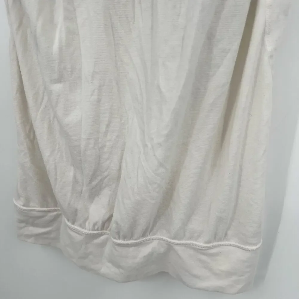 Lululemon No Limits Tank White / Wee Stripe White Fossil top racerback size 4